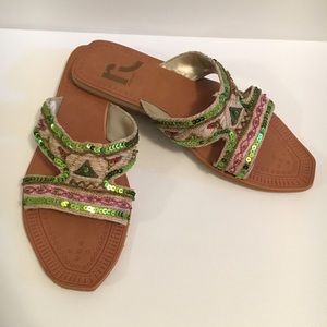 Report beaded Sandals